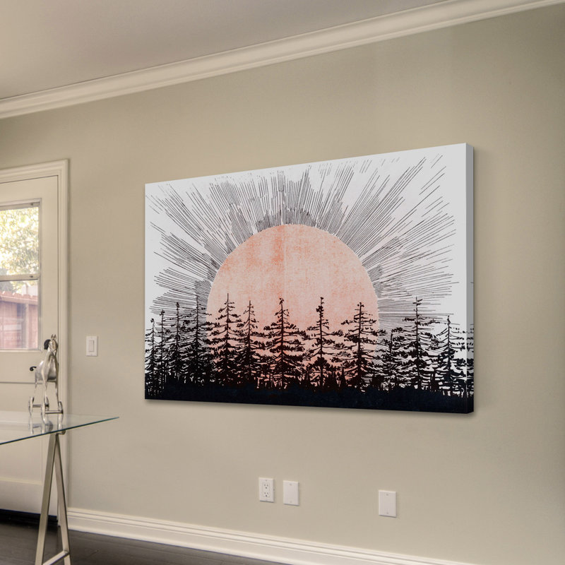 Sunrise by Marmont Hill - Wrapped Canvas Painting, 76cm H x 114cm W