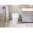 Smart Toilet Bidet Combo With Self-Cleaning Nozzle,Upmarket Compact Dual Flush Toilet 1/1.28 GPF,Tank Less Toilet With Foot Sensor Flush,White Night Light,Knob Control,Power Outage Flushing,Soft Close