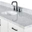 Meuble-lavabo simple 49 po avec plateau en marbre de Carrare italien ARIEL Kelly-99405059-124984829