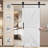 MDF Barn Door Easy Assembly -Solid Slab Covered with Water-Proof PVC Surface with Hardware Kit-103673694-99325864