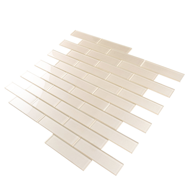 Apollo 12" x 12" Glass Brick Joint Mosaic Wall & Floor Tile