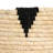 Round Handwoven Corn Leaf Basket Set of 2 with Plastic Liner, Natural with Black Accents