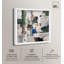 Art mural moderne entrelacé Shadowbox Print par Art Remedy, cadre blanc, 25 x 25-978769473-978769502