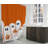 Ghosts & Pumpkins Ultra-Thin Lightweight Shower Curtain-229073799