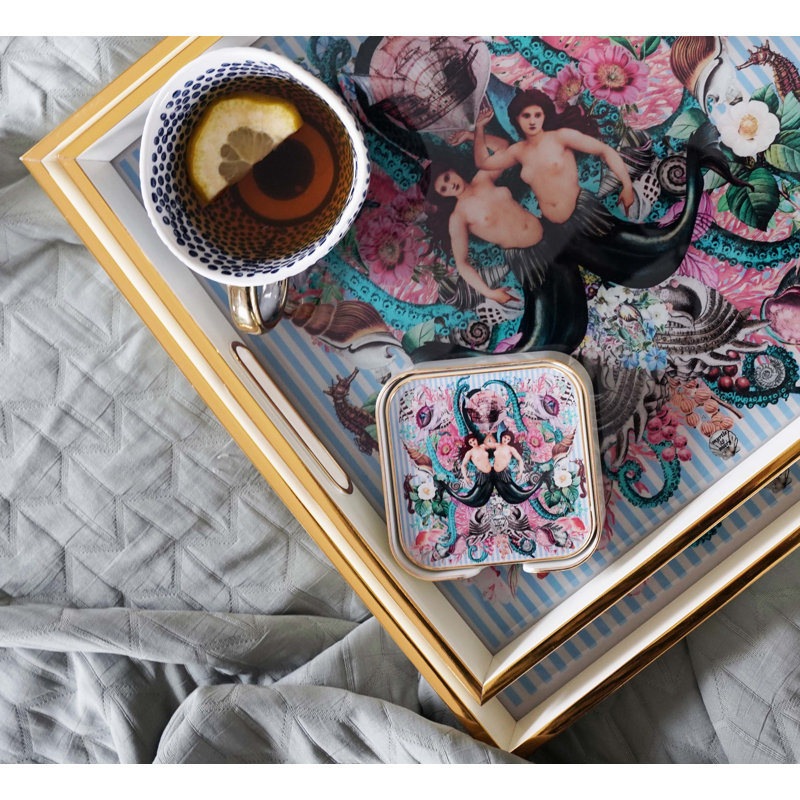 Myrtle & Mary Set of  4 Square Coasters – SIRENS