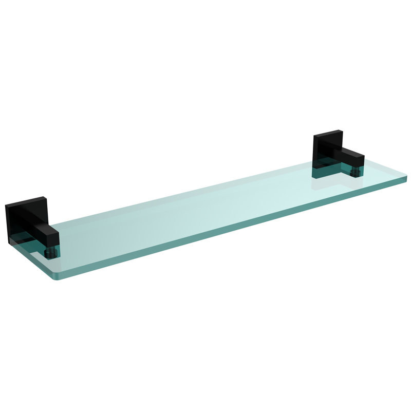 Haranu Bracket Shelf, Matte Black, 16 Inch