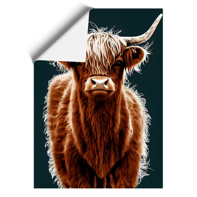 Charming Highland Cow - Wall Art