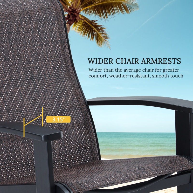 Chaise Adirondack pour l'extérieur, Noir