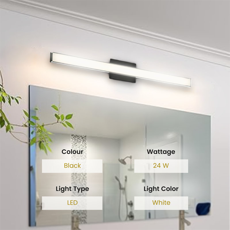 Maxim 52006BK Sleek 36-Inch Black LED Vanity Light – Modern, Dimmable, Perfect for Bathrooms