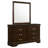 Doytcho 6-drawer Dresser with Mirror Cappuccino-116447300