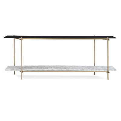 Modern Edge 72'' Glass Top Console Table