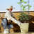 Self Watering Tomato Planter With Trellis, Large Flower Pot With Water Level Monitor
