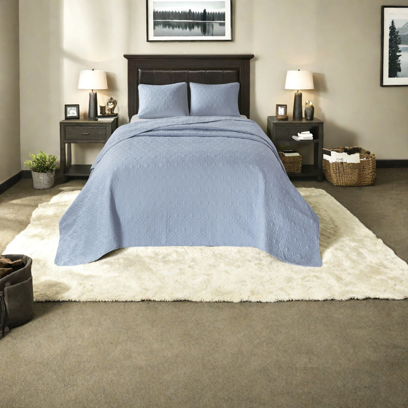 Comfortable Cotton Reversible Bedding Sets, Blue Queen For Home
