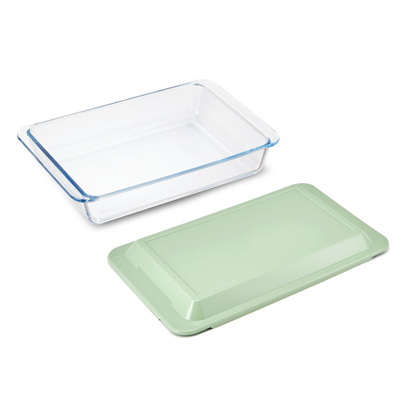Plat de cuisson rectangulaire avec couvercle Pfaltzgraff, 13,43 po x 8,7 po