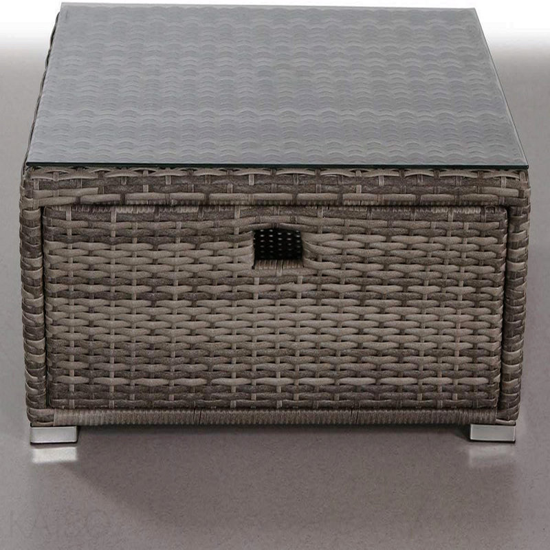 Fully Assembled Glass Outdoor Coffee Table
