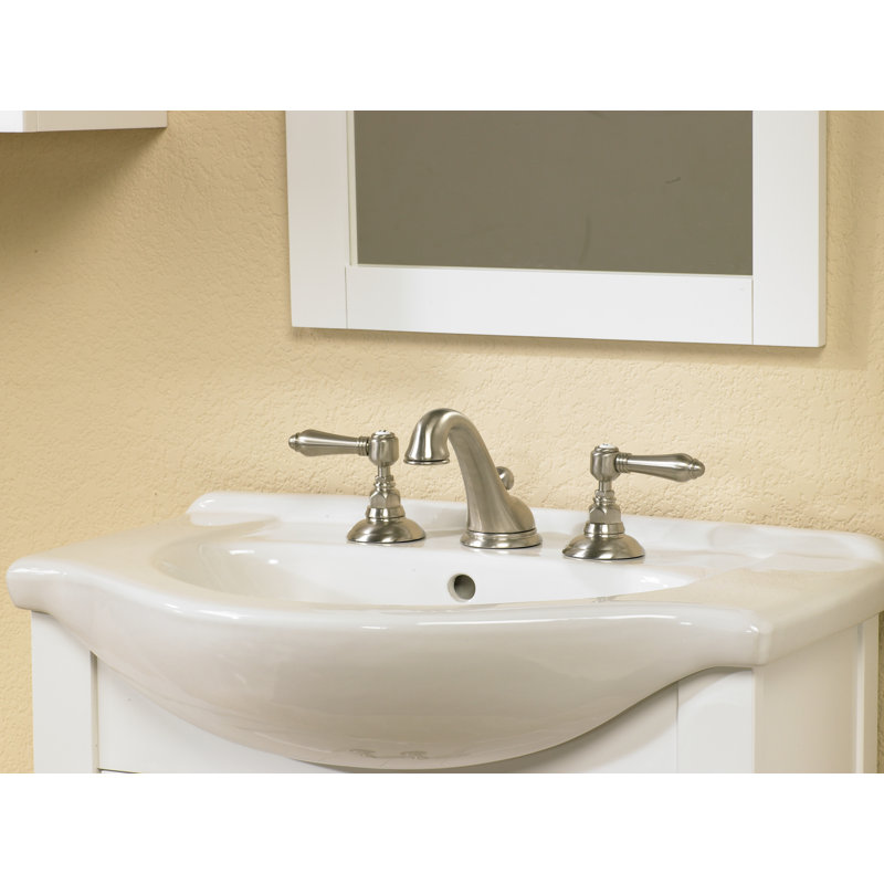 Viaggio Widespread Bathroom Faucet with Drain Assembly, Unlacquered Brass