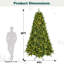  Arbre de Noël artificiel épinette pré-éclairé-1772441519