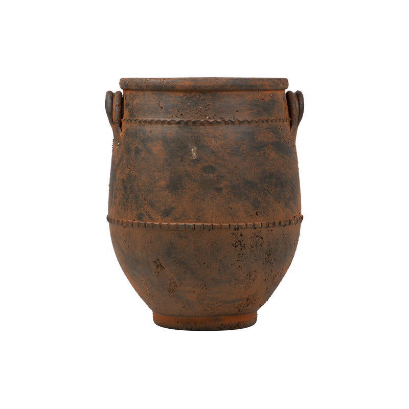 CERAMIC VASE 40X40x50 CM, Brown