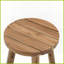 Table basse ronde de 16 po en acacia massif pour le salon, rehausse tout style de décor