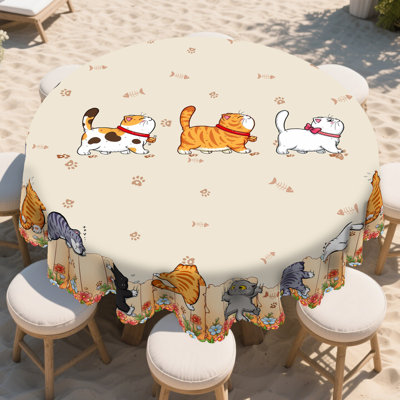 Nappe 1 pièce Whisker Wonders - Chat rond - Rectangulaire