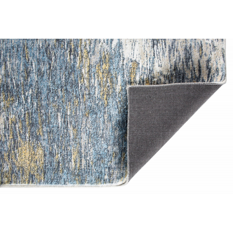 Tapis de couloir abstrait 8 'Dhurrie