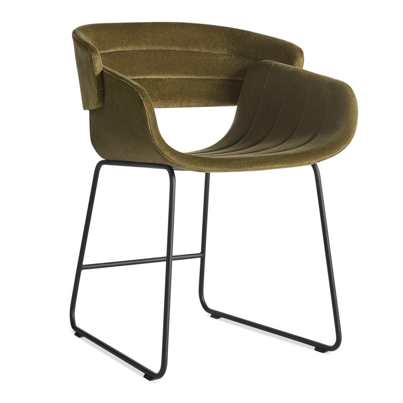 Racer Dining Chair Moss Velvet, Moss Velvet