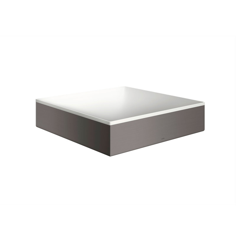 AXOR Suite Sinks Square Sink without Overflow, Dark Gray