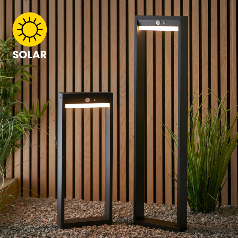 Abdifatah Integrated LED Metal Bollard Light, 80cm H x 14.7cm W x 14.7cm D