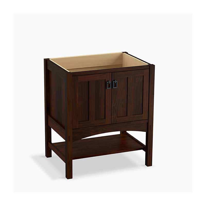 Base de meuble-lavabo™ 30 "avec 2 portes Marabou, Ramie couleur noyer