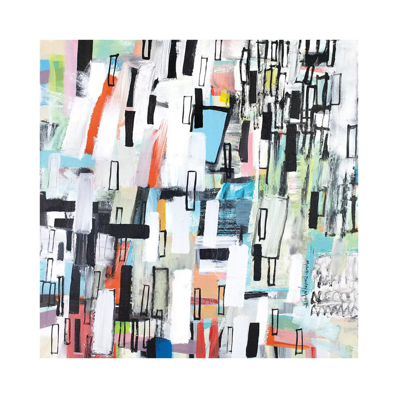 Rainfall 1 Piece Wrapped Canvas Painting, 30.48 cm H x 30.48 cm W