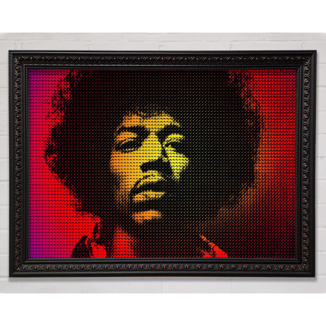 Jimi Hendrix Gesicht - Druck