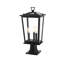 Jamila 9.45 Inch Outdoor Post Light in Black