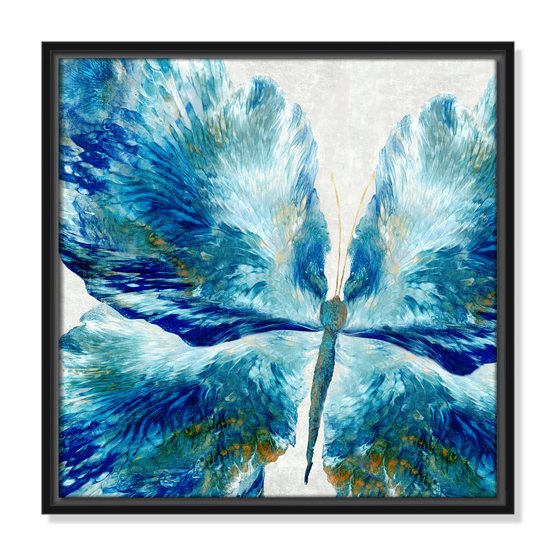 «Take Flight Print» par Eva Watts, Noir, H 17,5 po x l 17,5 po