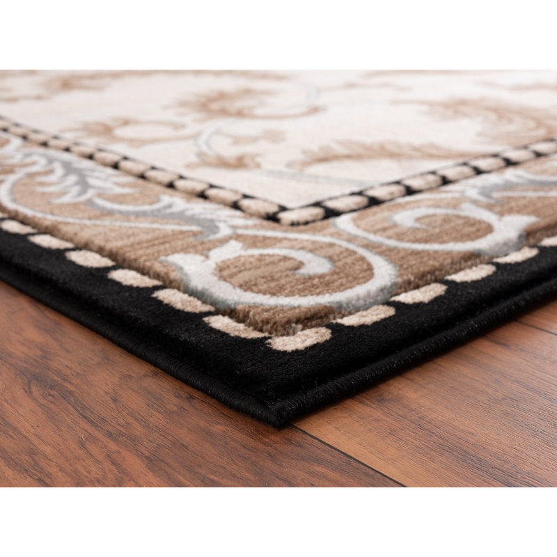 Demaris Floral Indoor Rug, Round 5'2"