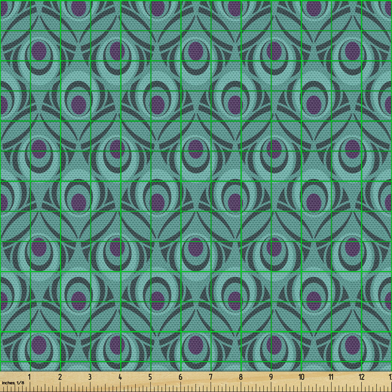 Cheylee Peacock Feather Multi-Purpose Fabric