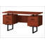 Bureau d'ordinateur contemporain de 60 pouces avec rangement réversible et tiroirs de rangement pour le bureau personnel
