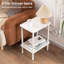 Nekiya 40cm W Manufactured Wood Bedside Table