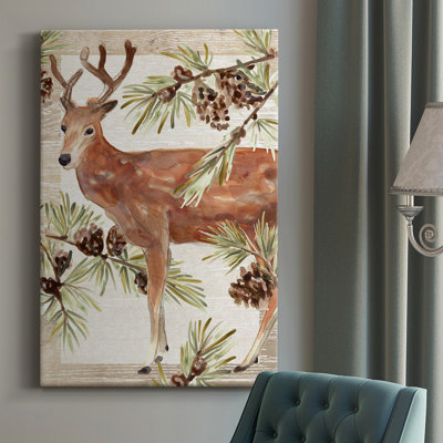 Rustic Barnwood Animals Collection B - peinture sur toile tendue