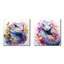 «Snakes Floral Grace I», ensemble de 2 reproductions d'art sur toile-1434273866-1434273870
