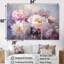 Ensemble de salon art mural pivoines roses et blanches I-107737082-107737084