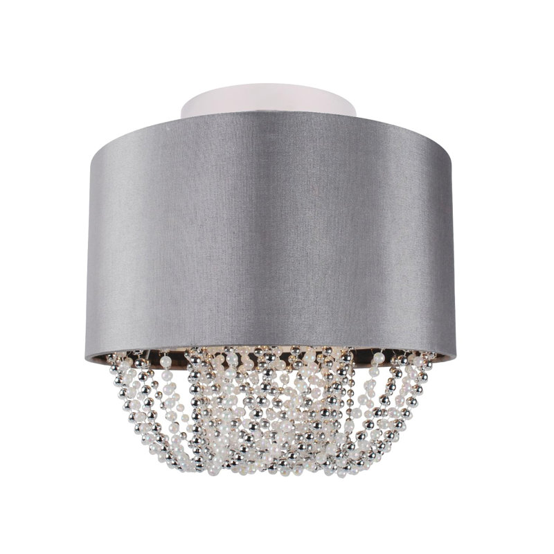 Lamanna Fabric Semi Flush Mount, 20" H x 30" W x 30" D