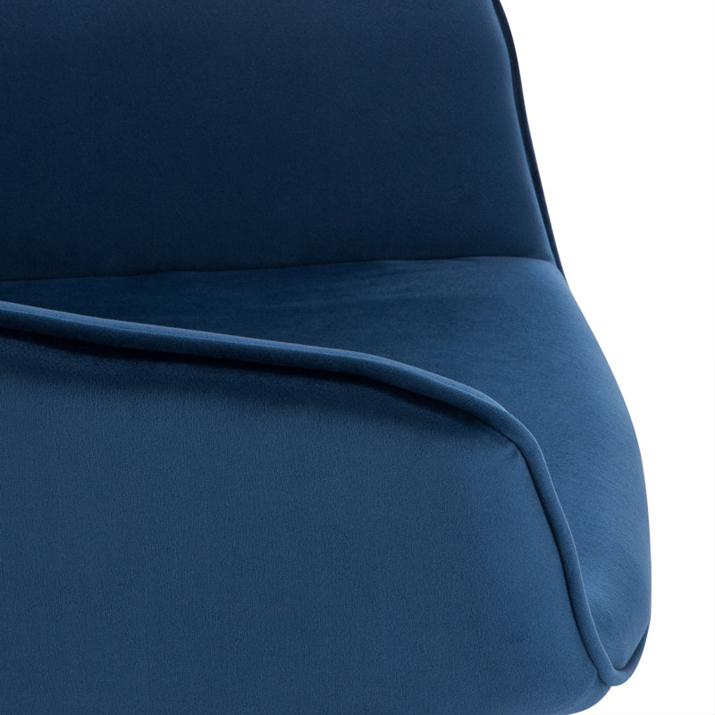 Alinblot Upholstered Armchair, Blue Velvet