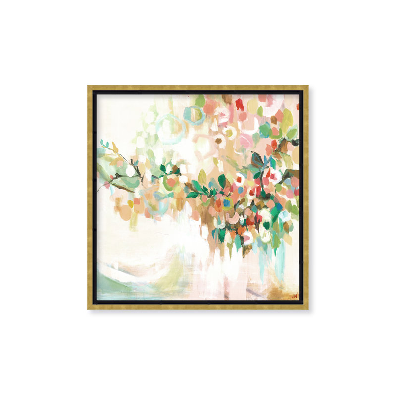 Nature Inspired Blotch Floral by Jenny Westenhofer, 36" H x 36" W