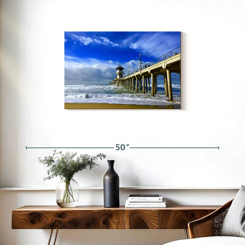 Huntington Pier Waves, H 20 po x l 30 po