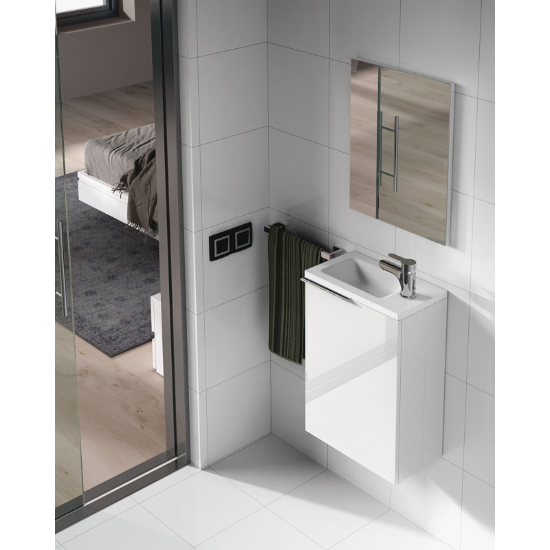 Divyansh 40cm Single Bathroom Vanity Base Only in White