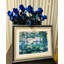  Kit au point de croix compté, nénuphars d'après la peinture de C. Monet R2034
