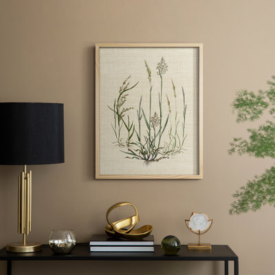 Lin Herbes I, reproduction encadrée - bois massif