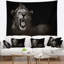 Lion affichant la tapisserie de feu de fiery Animal-28482640