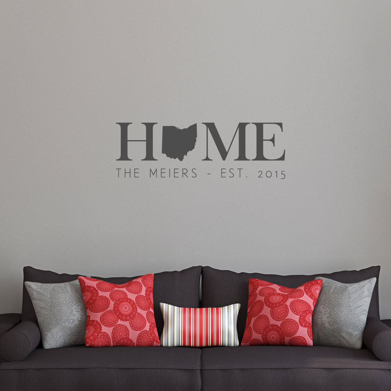Adhésif décoratif Home State, Gris foncé, Oui