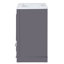 Meuble-lavabo de salle de bain en céramique 24 po - meuble-lavabo moderne avec tablettes réglables et tiroirs gris-bleu-124249504